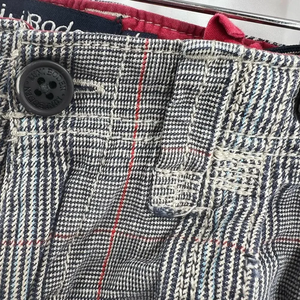 Mini Boden Plaid‎ Shorts 3 Year